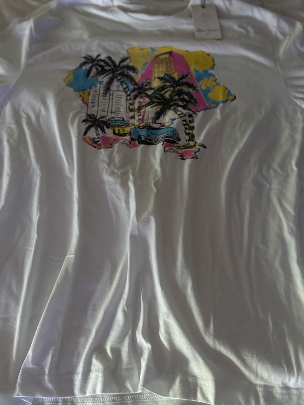 Robert Graham TROPICAL CITY SHORT SLEEVE T-SHIRT Size Large New